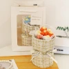 Handmade woolen knitted handicrafts, home decoration and display, creative gifts, graduation presents, mini knitted woolen bouquets, simulated cream puffs, little chanel-style birthday gifts Application Scenario